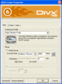 Scheda di configurazione di DivX Pro